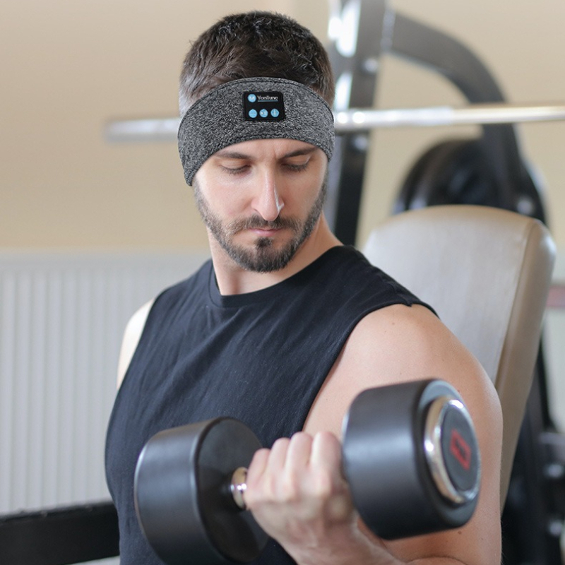 Sleep Mask Headphones Bluetooth - Bluetoothイヤホン スポーツ用サイドスリーピングヘッドバンド 伸縮性ワイヤレスヘッドホン 音楽アイマスク ワイヤレスBluetoothヘッドセット ヘッドバンド