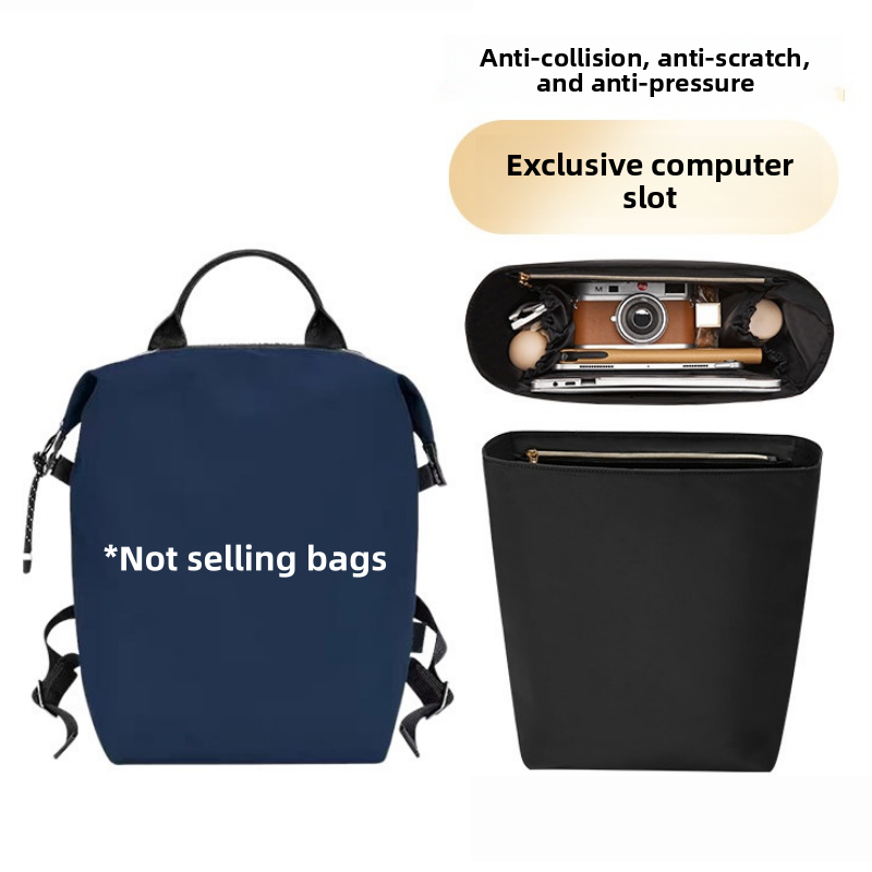 Laptops - バッグオーガナイザーインサート ロングシャン エナジーバックパック対応 ナイロン製ラップトップバッグシェイパー サポートインナーストレージライナー ハンドバッグ仕切りプロテクター