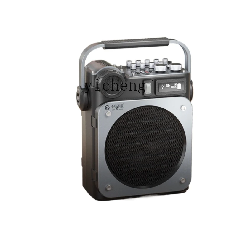 Speakers - D6 高出力ライブ配信用ミニスピーカー、屋外KTV用マイク、サウンドカード内蔵オーディオシステムC10