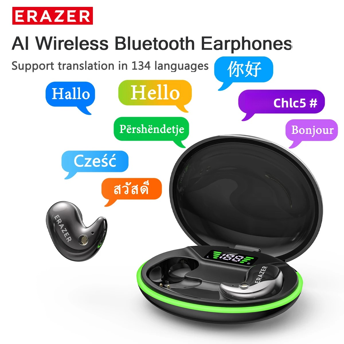 Sleep Mask Headphones Bluetooth - EARZER XF58 インイヤー型Bluetoothヘッドホン マイク付き 翻訳機能搭載イヤホン TWS