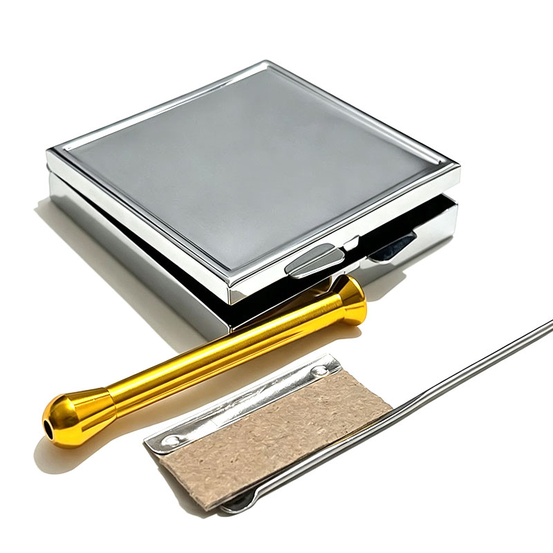 Laptops - 携帯用金属製タバコセット1セット、喫煙ケース（パイパ/鏡/金属ケース/ブレード/薬用スプーンを含む）ギフト