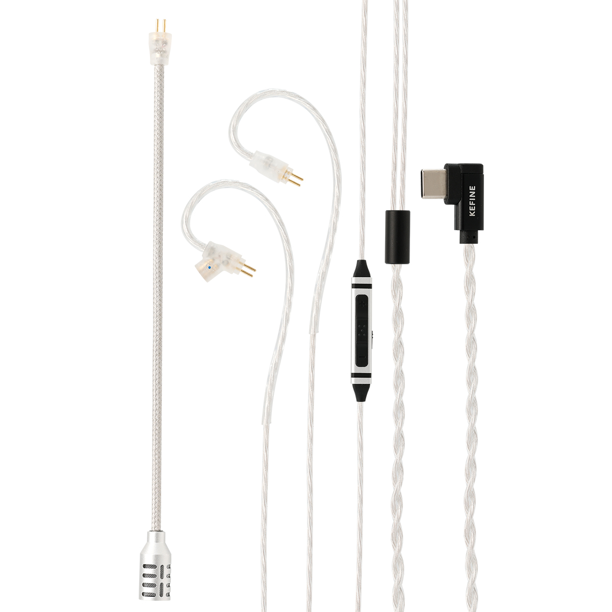 Type C Wired Earphones With Mic - Kefine ゲーミングケーブル HiFi 有線イヤホン用 タイプ C