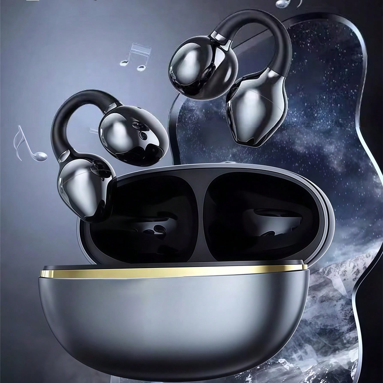 オリジナル TWS Bluetooth イヤホン イヤークリ - Open Ear Air Conduction Headphones のレビューと価格