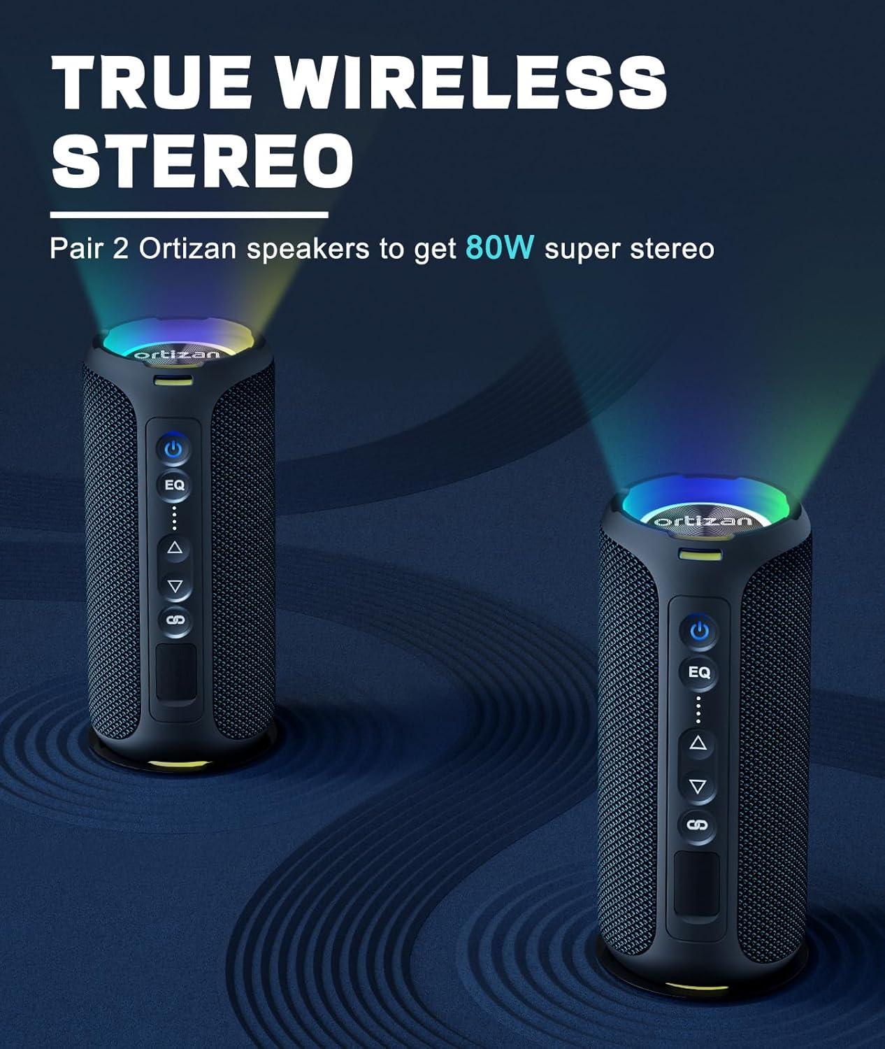 Ortizan Bluetooth スピーカー 40 ワット - Portable Bluetooth Speaker Waterproof Ipx7 のレビューと価格