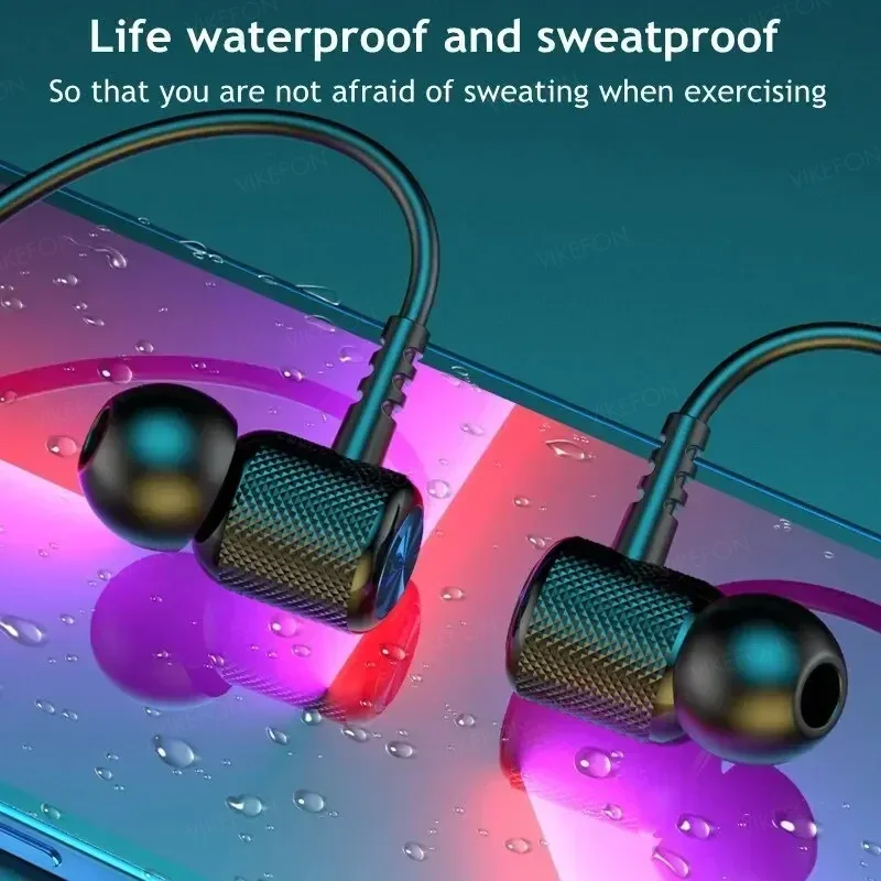 ワイヤレスヘッドフォン Bluetooth 5.0 ネックバ - Magnetic Neckband Sports Earphones のレビューと価格