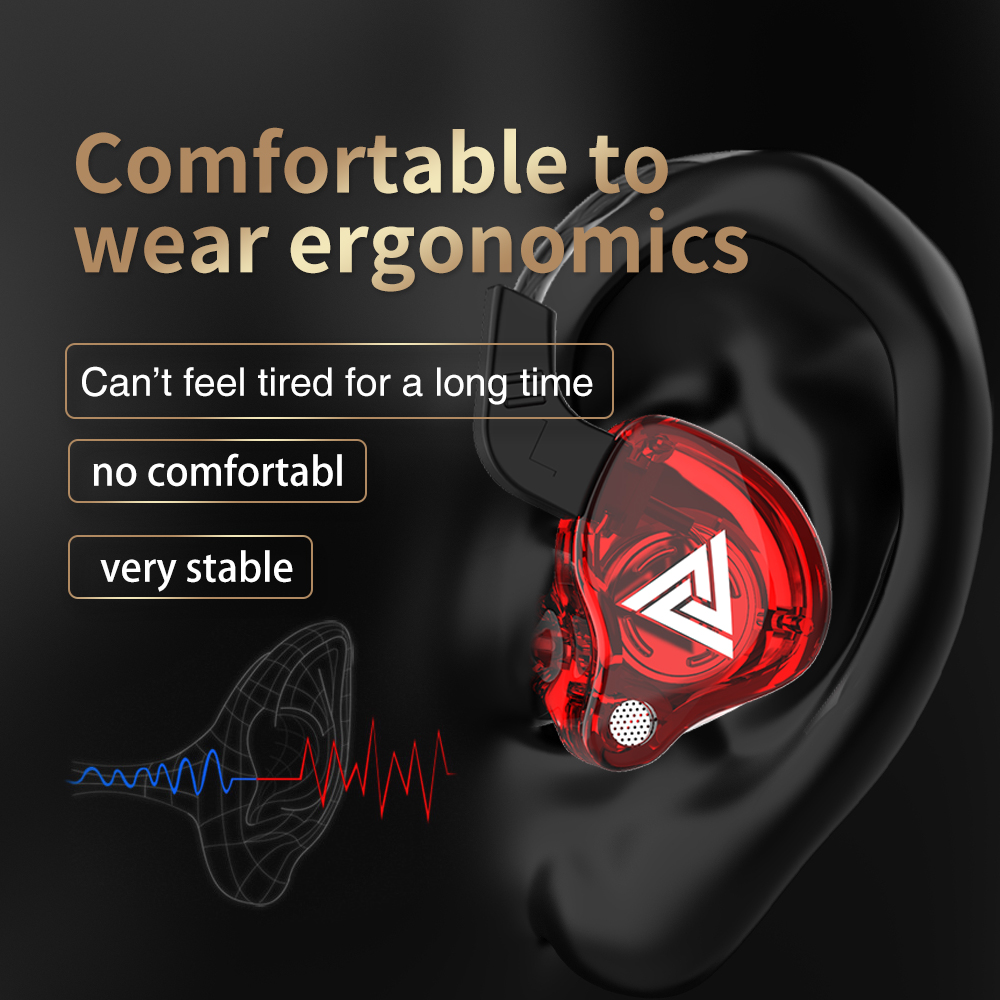 オリジナルQkz ak6銅ドライバーHi-Fi有線スポーツヘ - Open Ear Air Conduction Headphones のレビューと価格