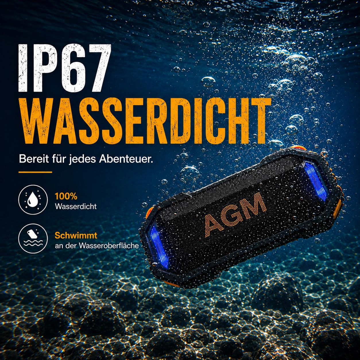 AGM MAG ROCK アウトドアワイヤレススピーカー B - Portable Bluetooth Speaker Waterproof Ipx7 のレビューと価格