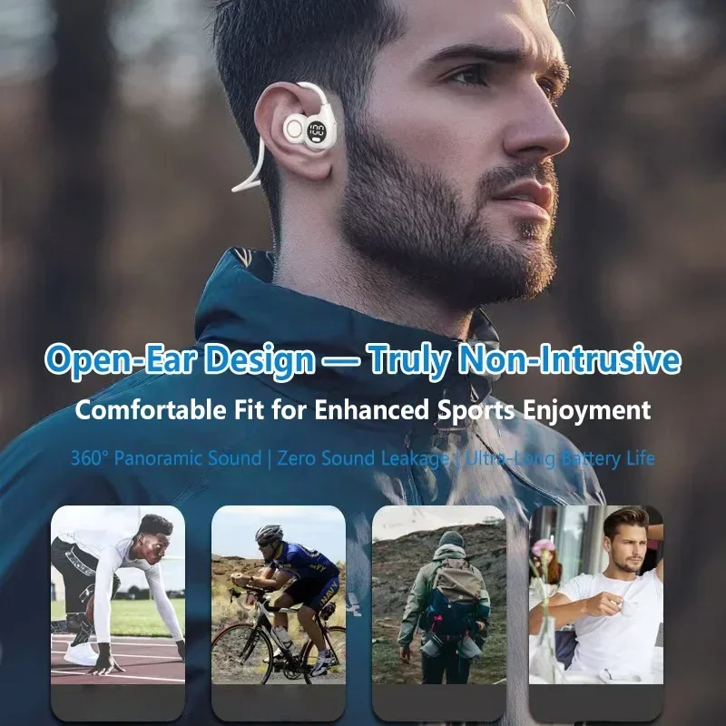 骨伝導Bluetoothイヤホン ノンインイヤー デジタルデ - Anc Wireless Over Ear Headphones のレビューと価格
