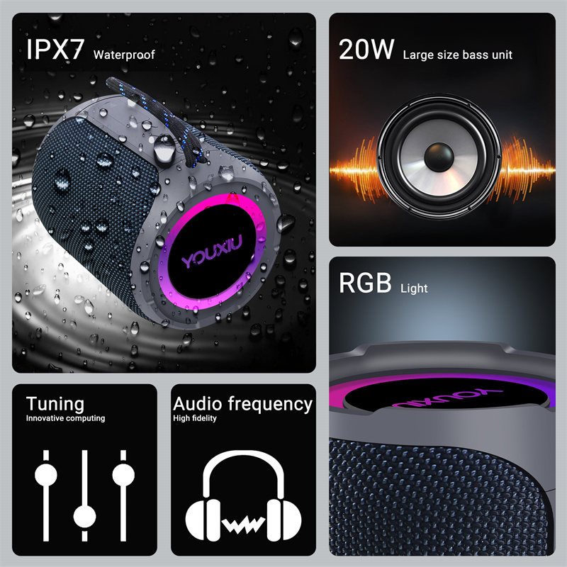 40 ワットポータブル Bluetooth スピーカー 36 - Portable Bluetooth Speaker Waterproof Ipx7 のレビューと価格