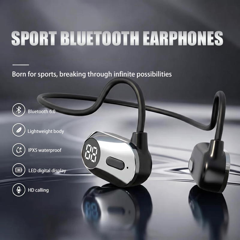 非インイヤー型スポーツ・ランニング用Bluetoothヘッド - Bone Conduction Running Headphones のレビューと価格
