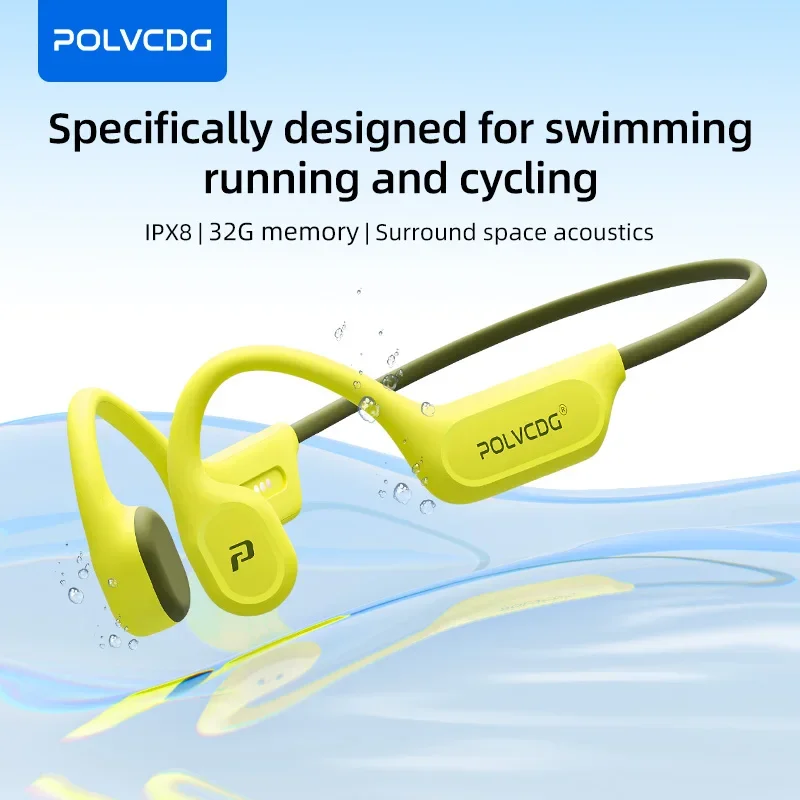 POLVCDG X9 骨伝導スイミングイヤホン 32G IP - Bone Conduction Running Headphones のレビューと価格
