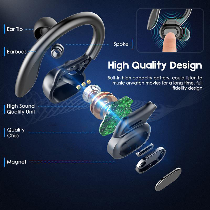 スポーツSP16ワイヤレスイヤホンBTオーバーイヤーバッド、 - Anc Wireless Over Ear Headphones のレビューと価格