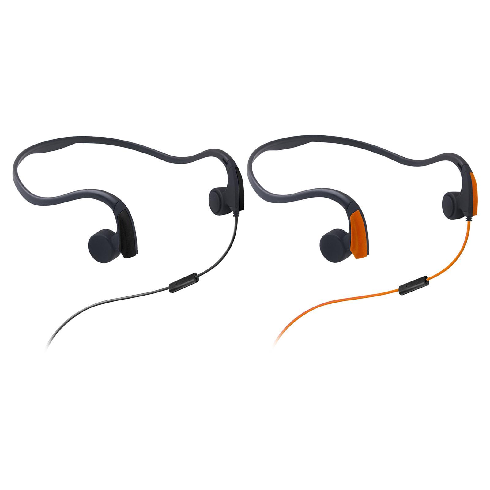 骨伝導有線ヘッドセット 音声コントロール ランニング アウト - Bone Conduction Running Headphones のレビューと価格
