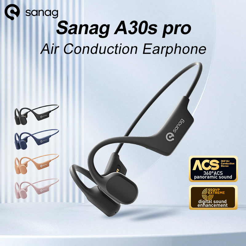 Sanag A30S Pro 空気伝導ワイヤレス Bluet - Open Ear Air Conduction Headphones のレビューと価格