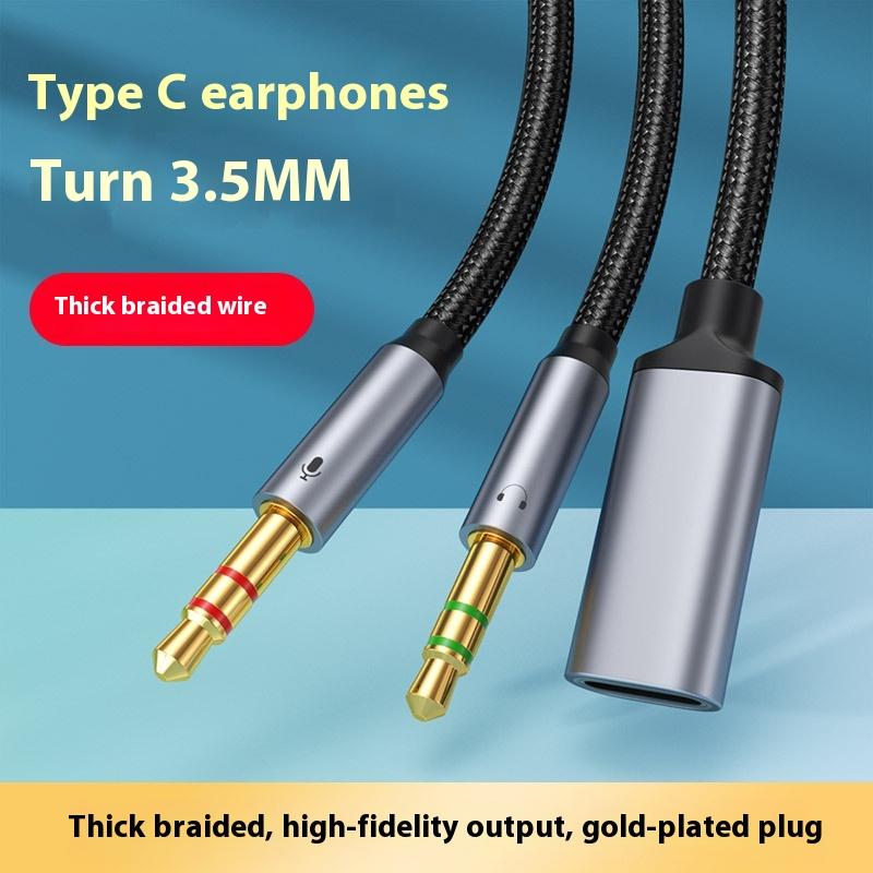 USB Cポートケーブル変換イヤホンマイク付き1個の電話タブ - Type C Wired Earphones With Mic のレビューと価格
