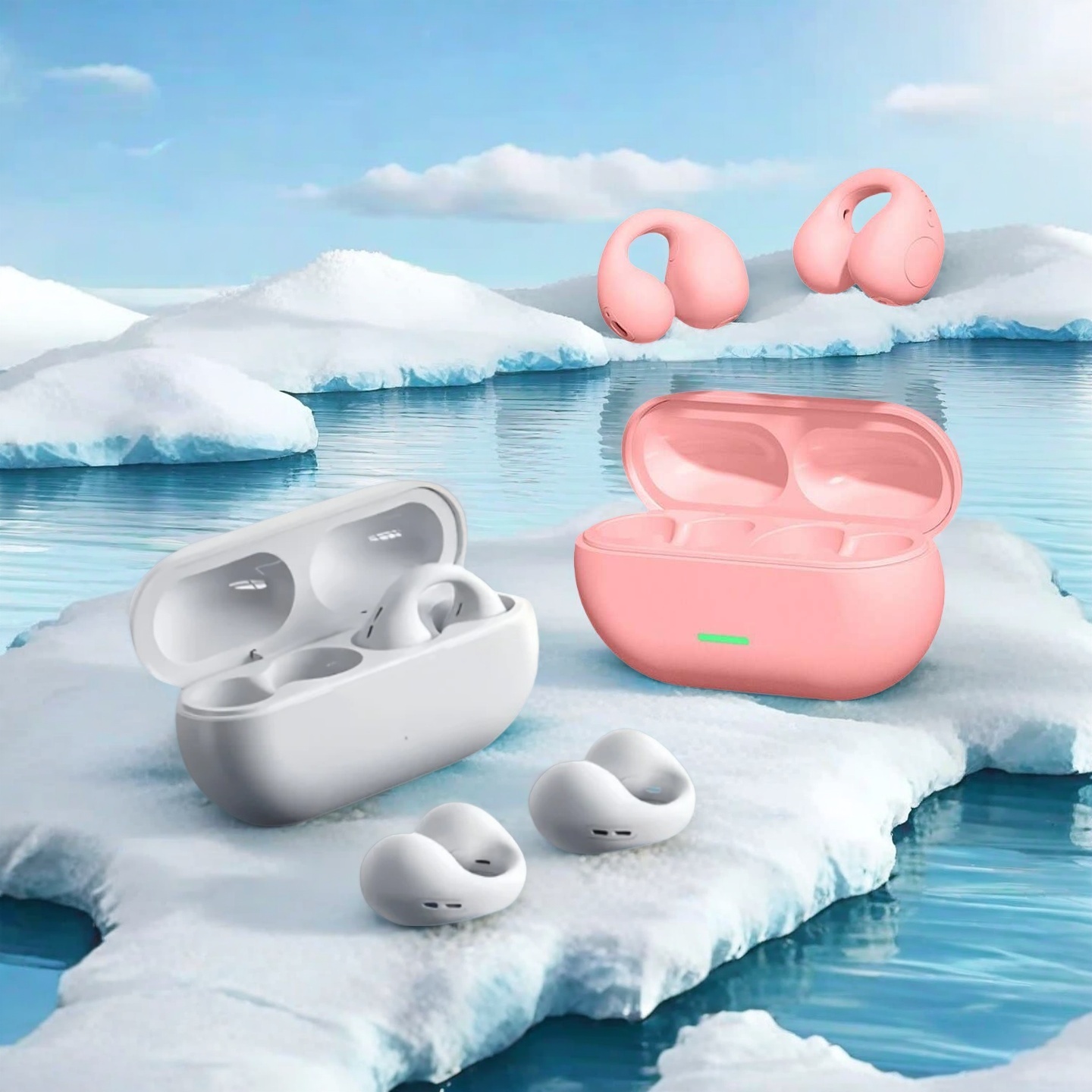 ワイヤレスイヤークリップオンイヤホン Bluetooth 対 - Open Ear Air Conduction Headphones のレビューと価格