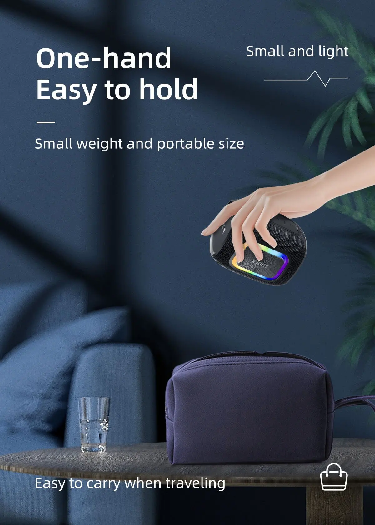 SODLK T26 ミニ Bluetooth スピーカー屋外 - Portable Bluetooth Speaker Waterproof Ipx7 のレビューと価格