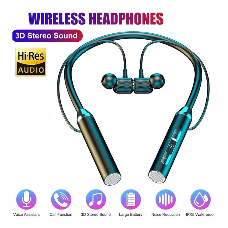 Bluetooth 5.0 ネックバンドイヤホン HiFi  - Magnetic Neckband Sports Earphones のレビューと価格